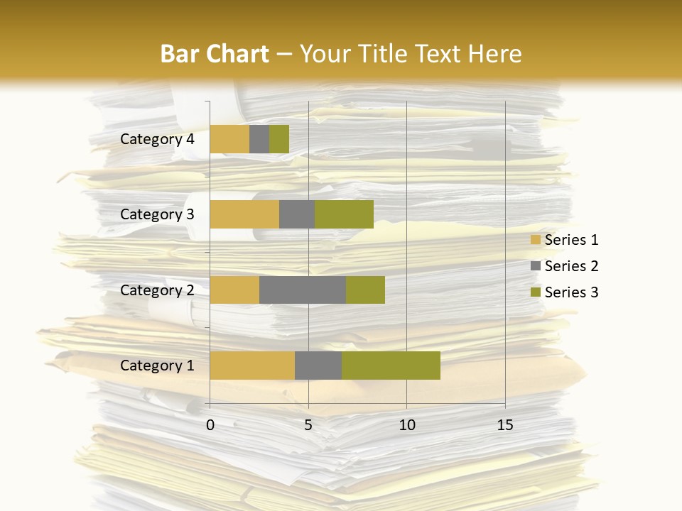 A Stack Of Folders On Top Of Each Other PowerPoint Template