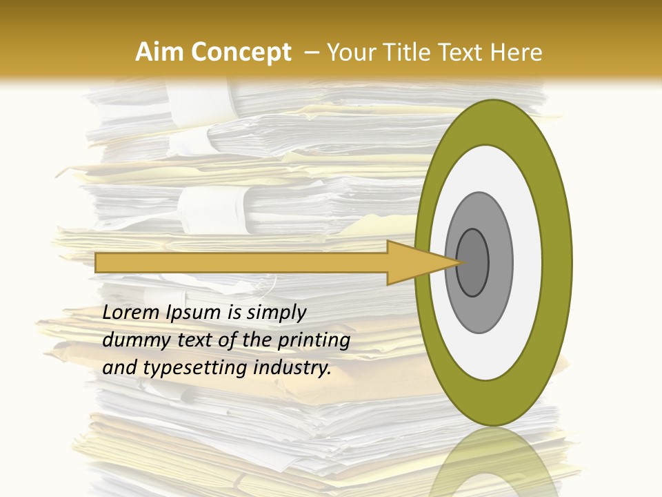 A Stack Of Folders On Top Of Each Other PowerPoint Template