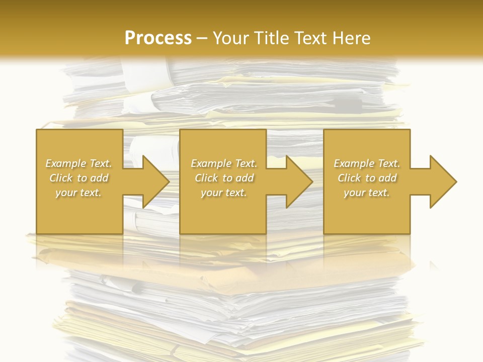 A Stack Of Folders On Top Of Each Other PowerPoint Template