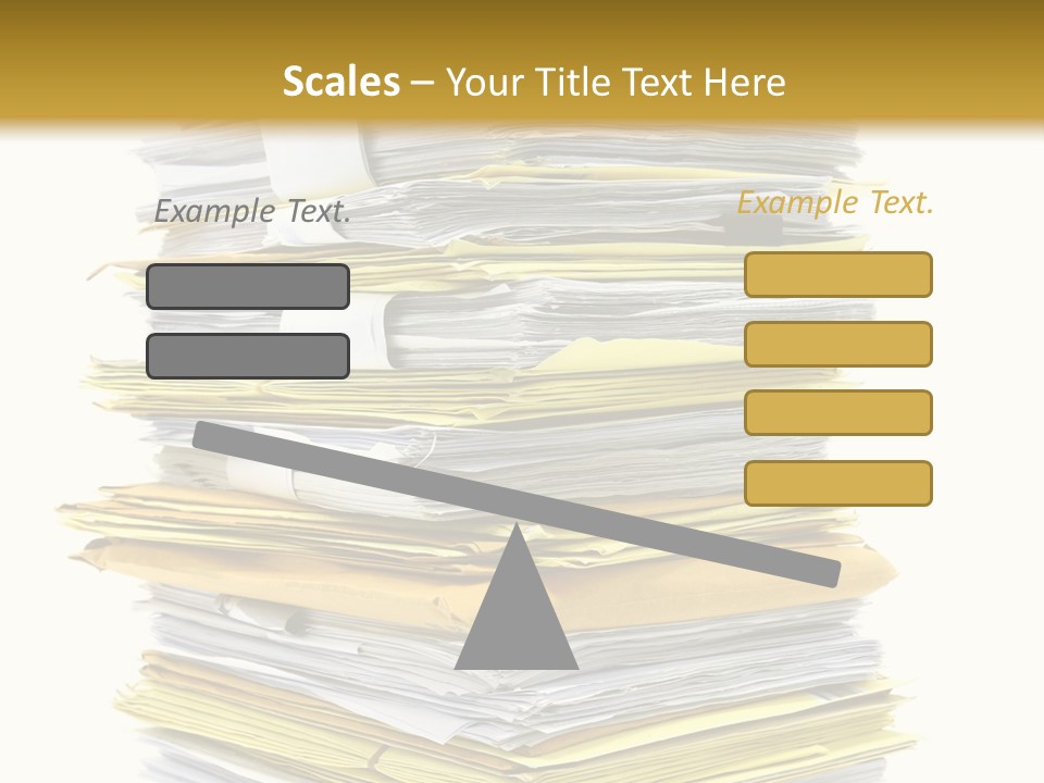 A Stack Of Folders On Top Of Each Other PowerPoint Template