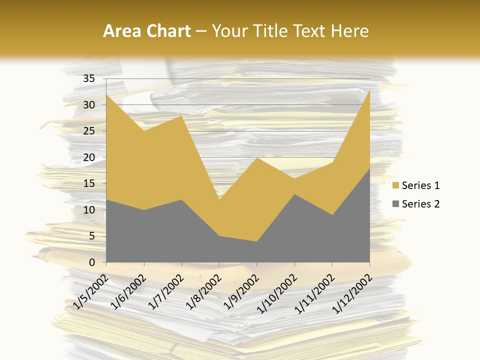 A Stack Of Folders On Top Of Each Other PowerPoint Template
