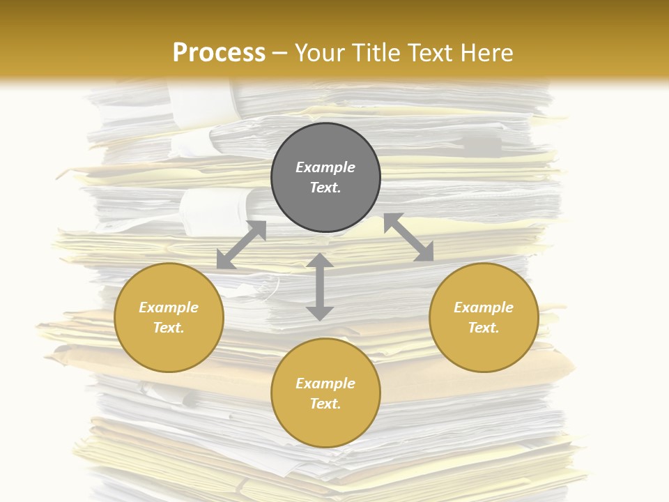 A Stack Of Folders On Top Of Each Other PowerPoint Template