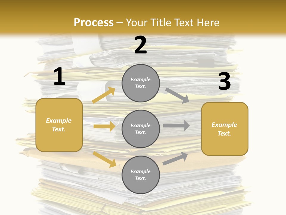 A Stack Of Folders On Top Of Each Other PowerPoint Template
