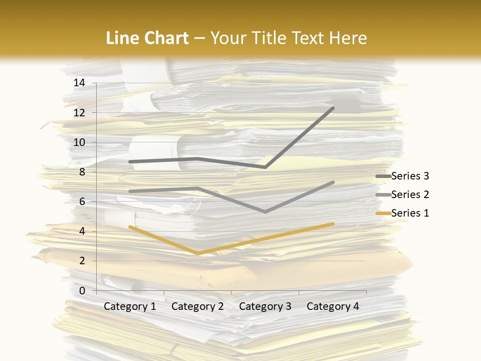 A Stack Of Folders On Top Of Each Other PowerPoint Template