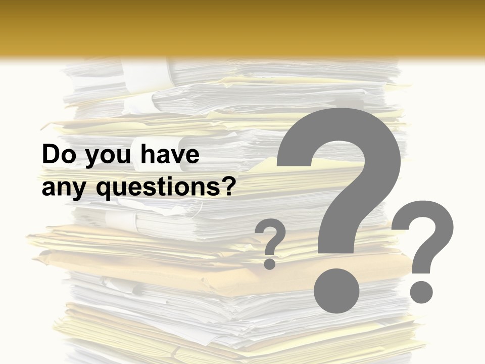 A Stack Of Folders On Top Of Each Other PowerPoint Template