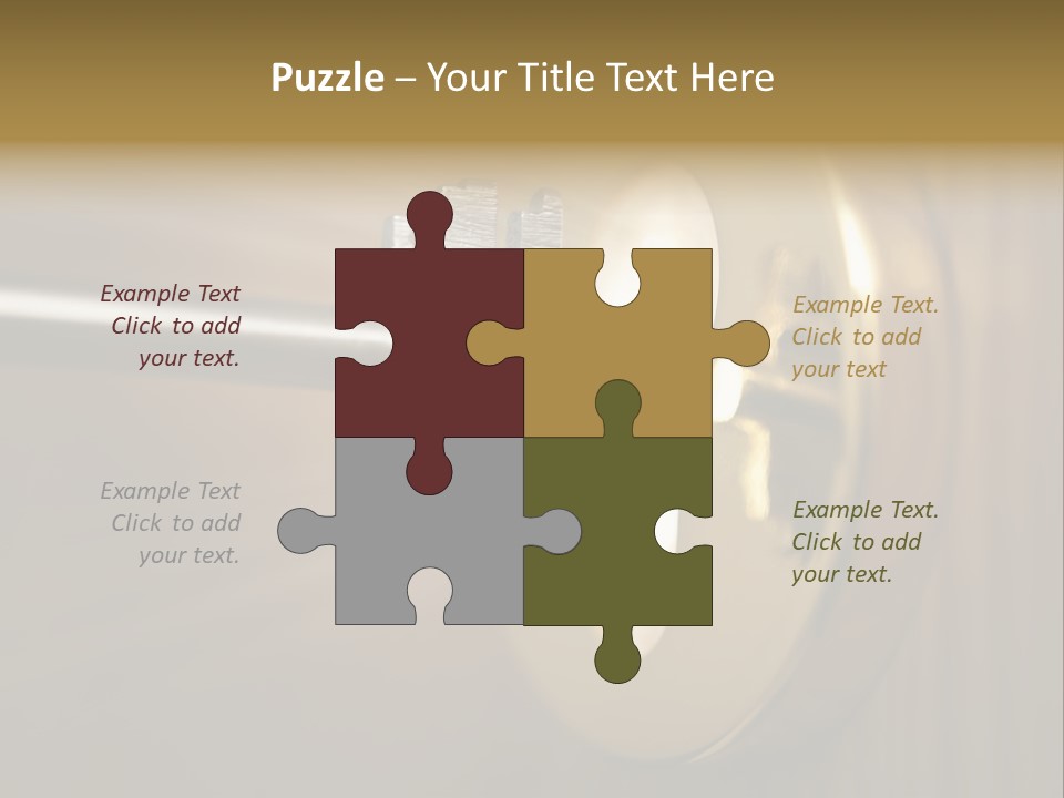 A Key On A Door With A Light Coming Out Of It PowerPoint Template