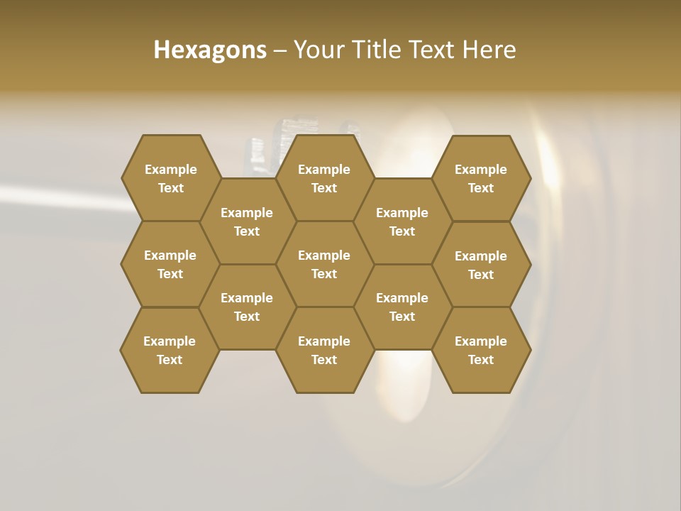 A Key On A Door With A Light Coming Out Of It PowerPoint Template