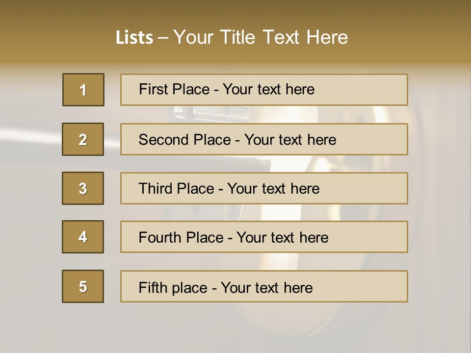 A Key On A Door With A Light Coming Out Of It PowerPoint Template