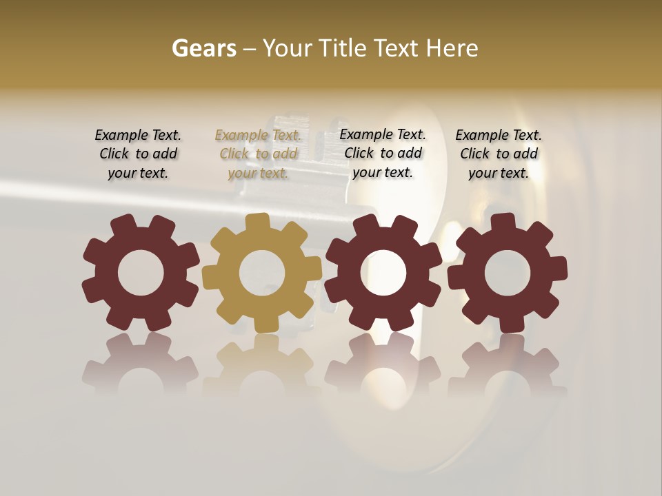 A Key On A Door With A Light Coming Out Of It PowerPoint Template