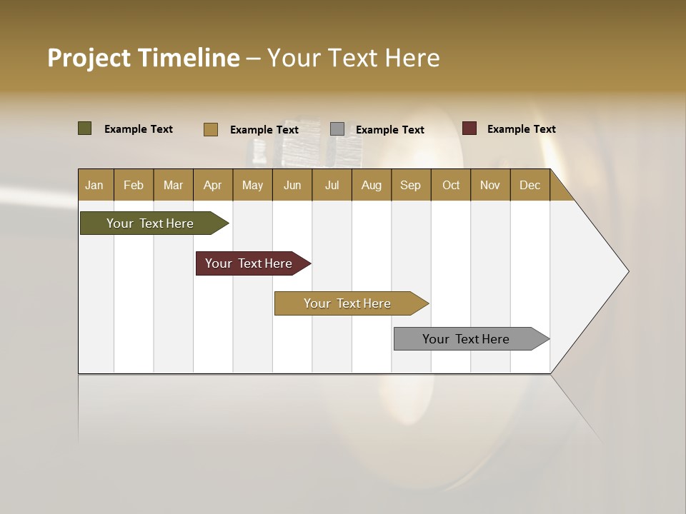A Key On A Door With A Light Coming Out Of It PowerPoint Template