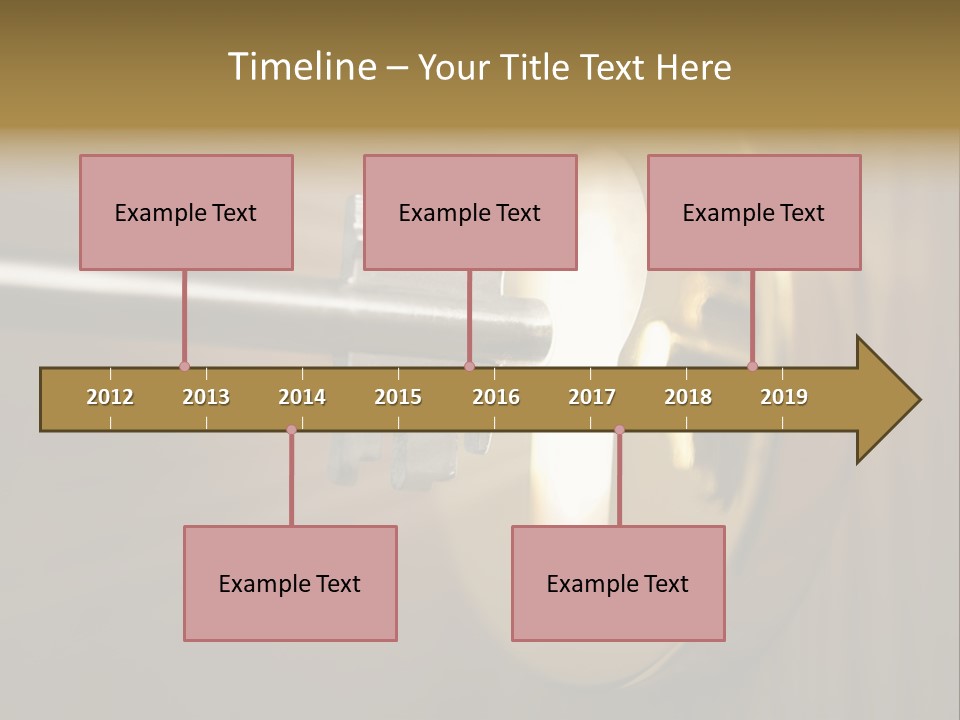 A Key On A Door With A Light Coming Out Of It PowerPoint Template