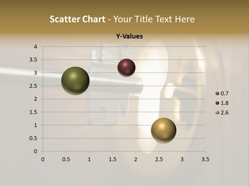 A Key On A Door With A Light Coming Out Of It PowerPoint Template