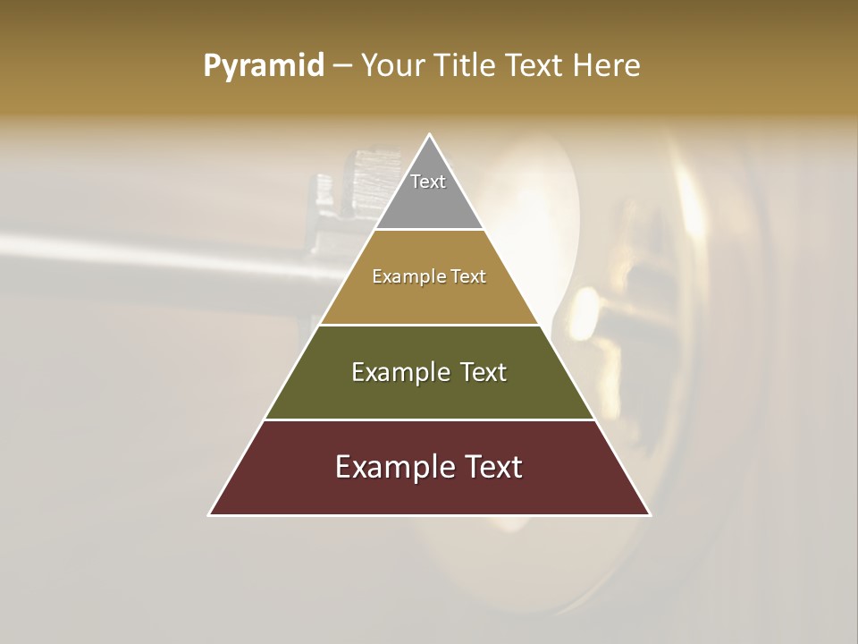 A Key On A Door With A Light Coming Out Of It PowerPoint Template