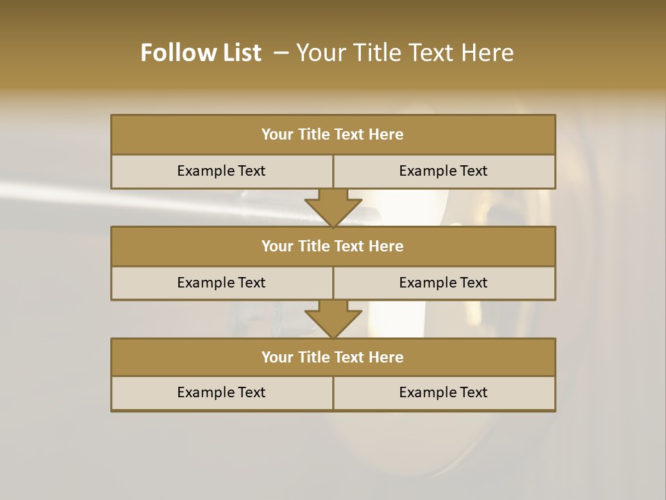 A Key On A Door With A Light Coming Out Of It PowerPoint Template