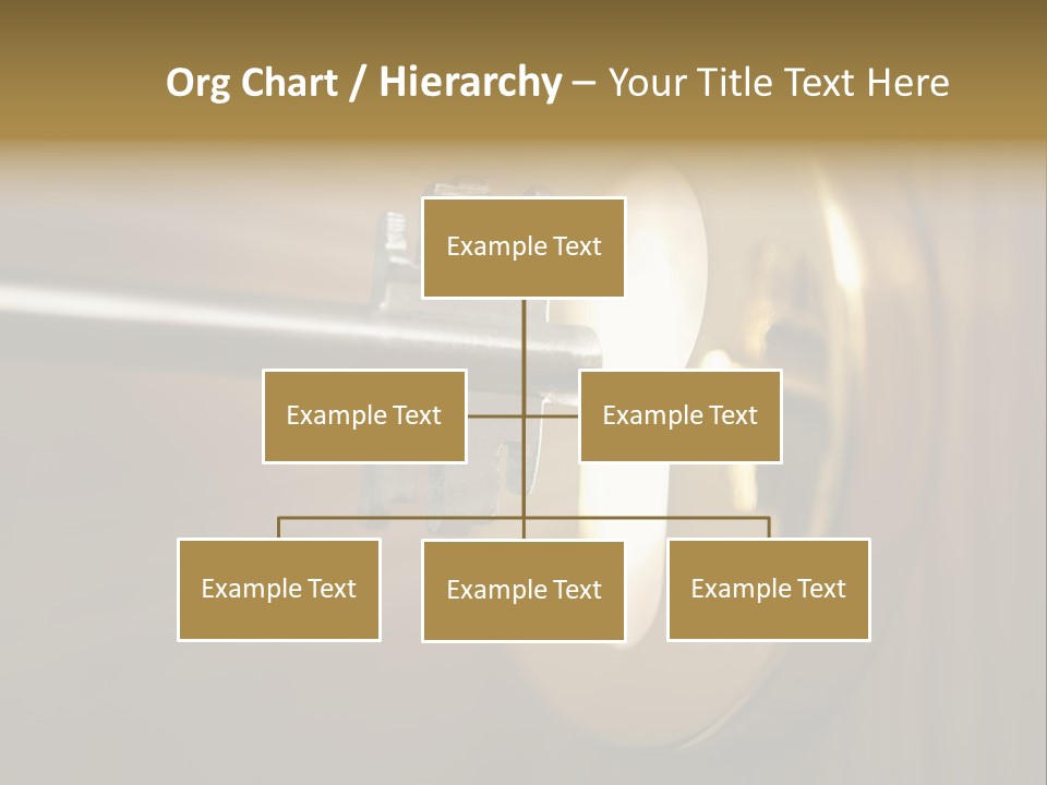 A Key On A Door With A Light Coming Out Of It PowerPoint Template