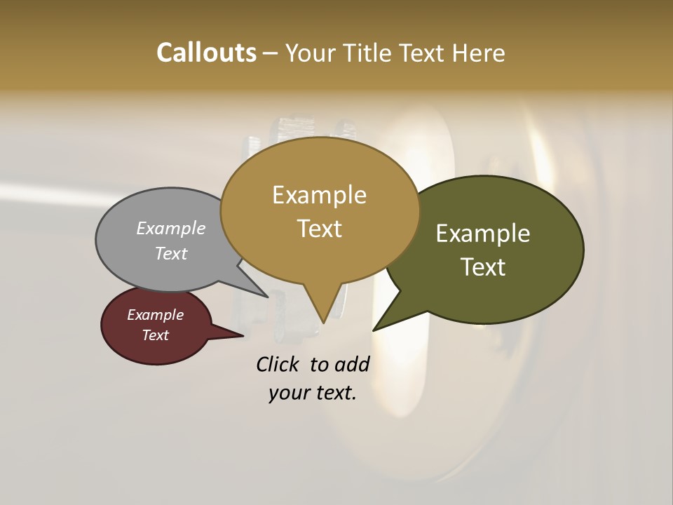 A Key On A Door With A Light Coming Out Of It PowerPoint Template