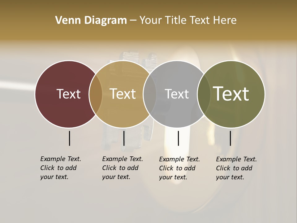 A Key On A Door With A Light Coming Out Of It PowerPoint Template