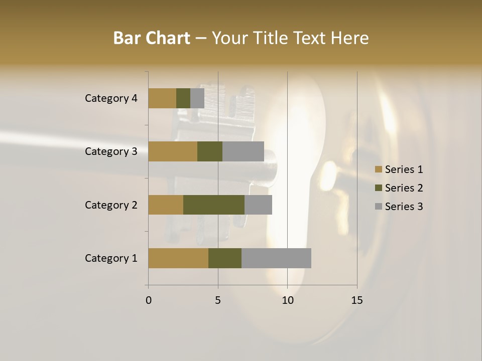 A Key On A Door With A Light Coming Out Of It PowerPoint Template
