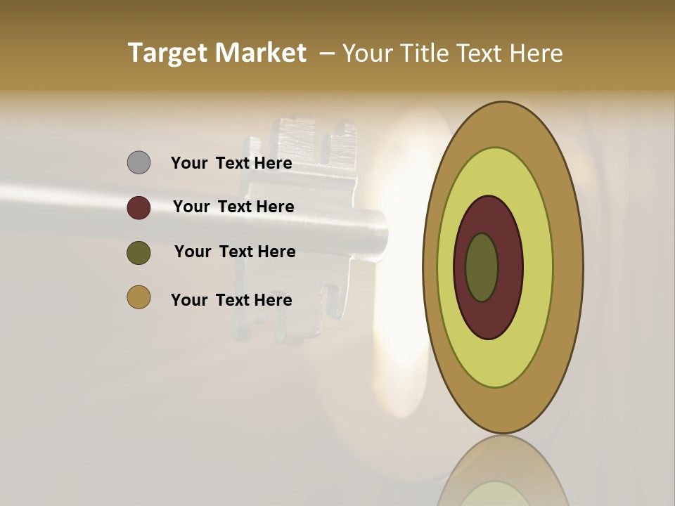 A Key On A Door With A Light Coming Out Of It PowerPoint Template