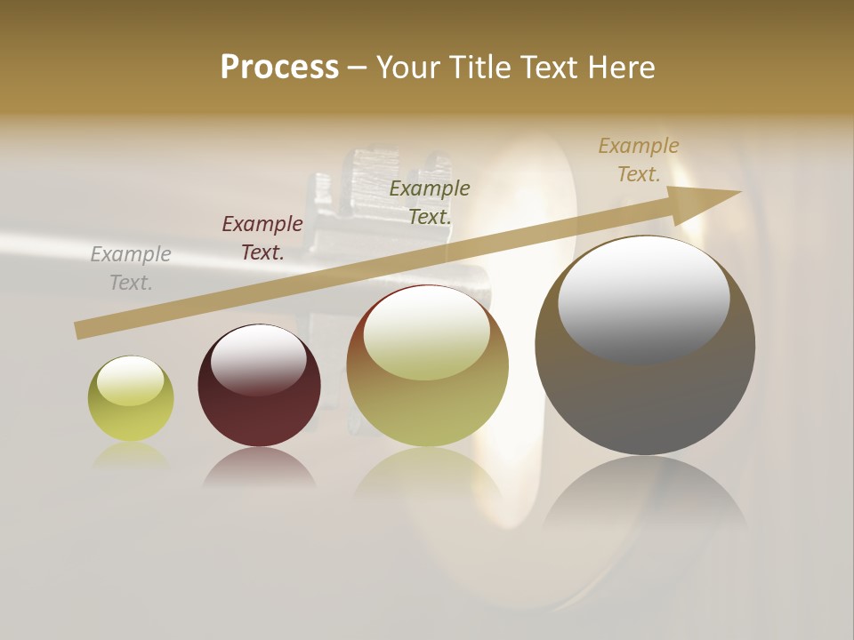 A Key On A Door With A Light Coming Out Of It PowerPoint Template