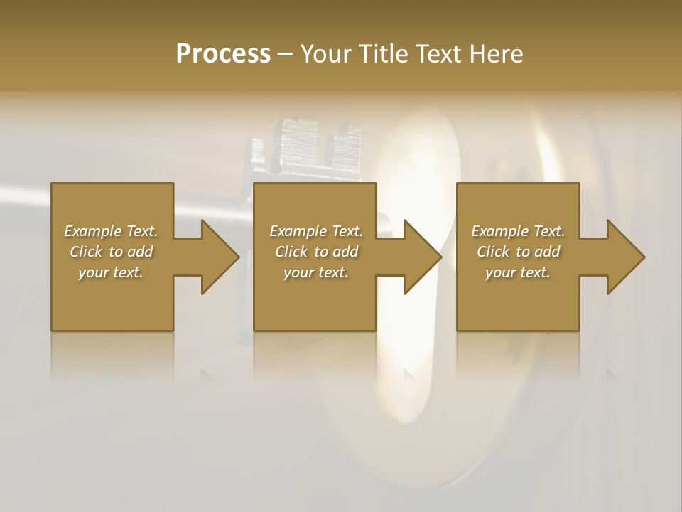A Key On A Door With A Light Coming Out Of It PowerPoint Template