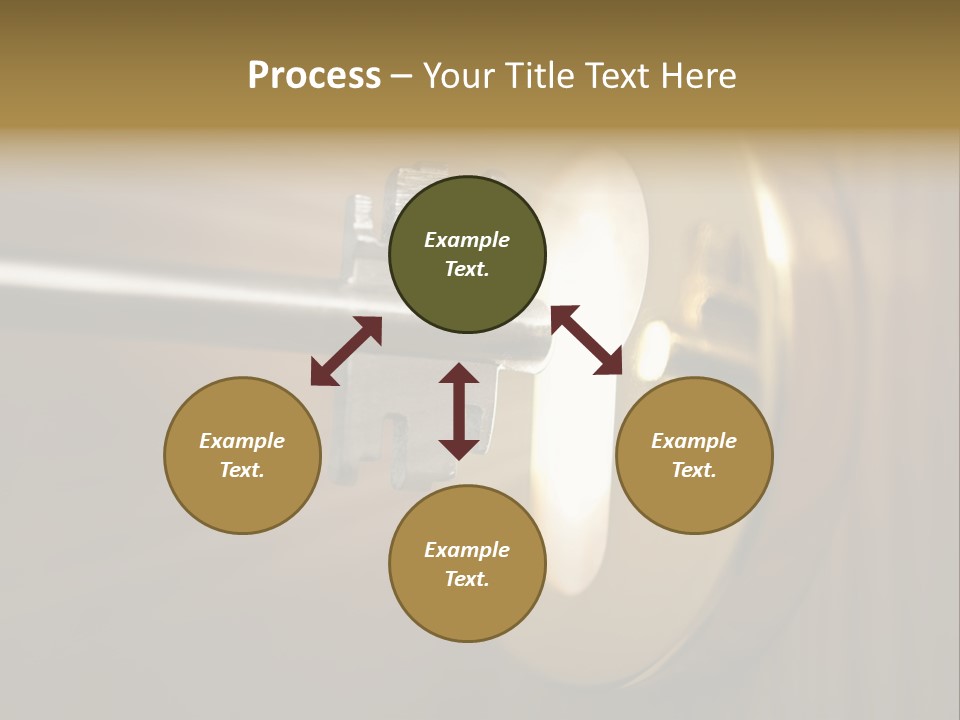 A Key On A Door With A Light Coming Out Of It PowerPoint Template