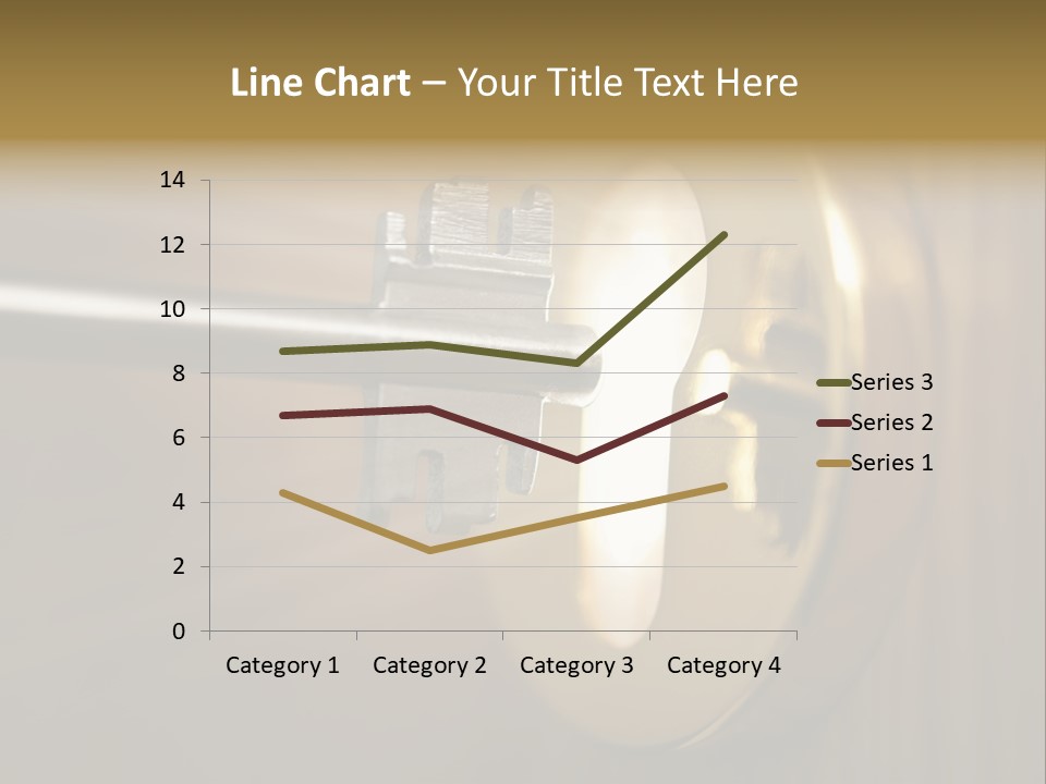 A Key On A Door With A Light Coming Out Of It PowerPoint Template