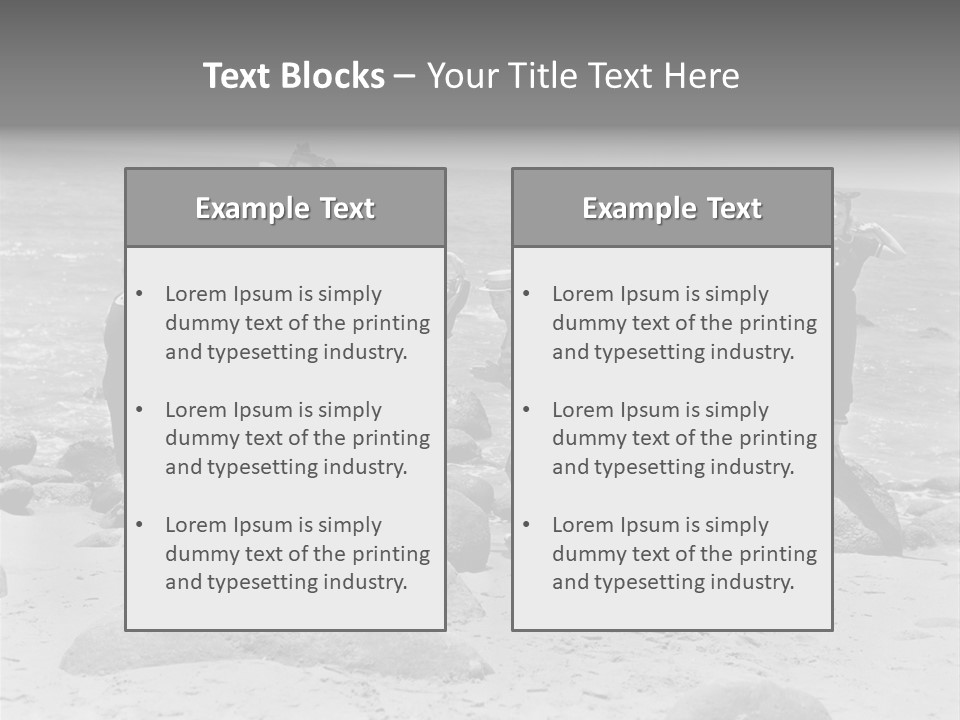 A Group Of Women Standing On Top Of A Beach PowerPoint Template