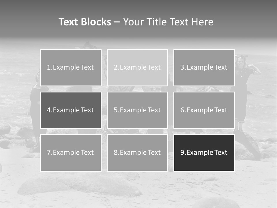 A Group Of Women Standing On Top Of A Beach PowerPoint Template