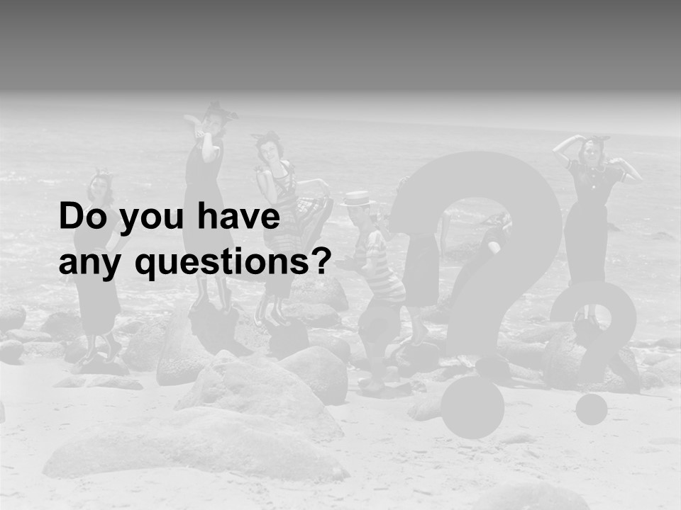 A Group Of Women Standing On Top Of A Beach PowerPoint Template