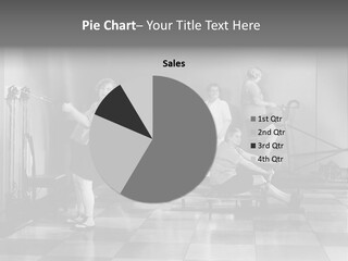 A Group Of Women Sitting On A Bench In A Room PowerPoint Template