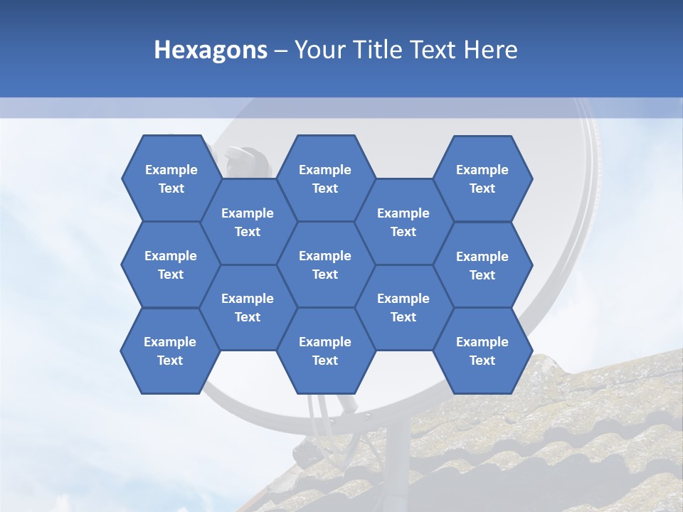 A Satellite Dish Sitting On Top Of A Roof PowerPoint Template