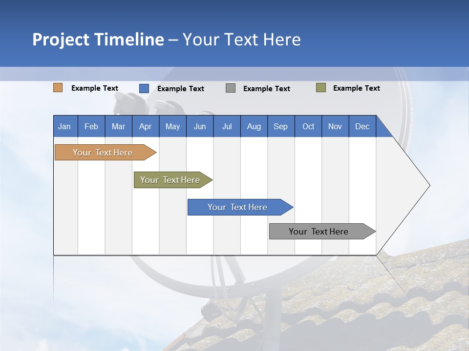 A Satellite Dish Sitting On Top Of A Roof PowerPoint Template
