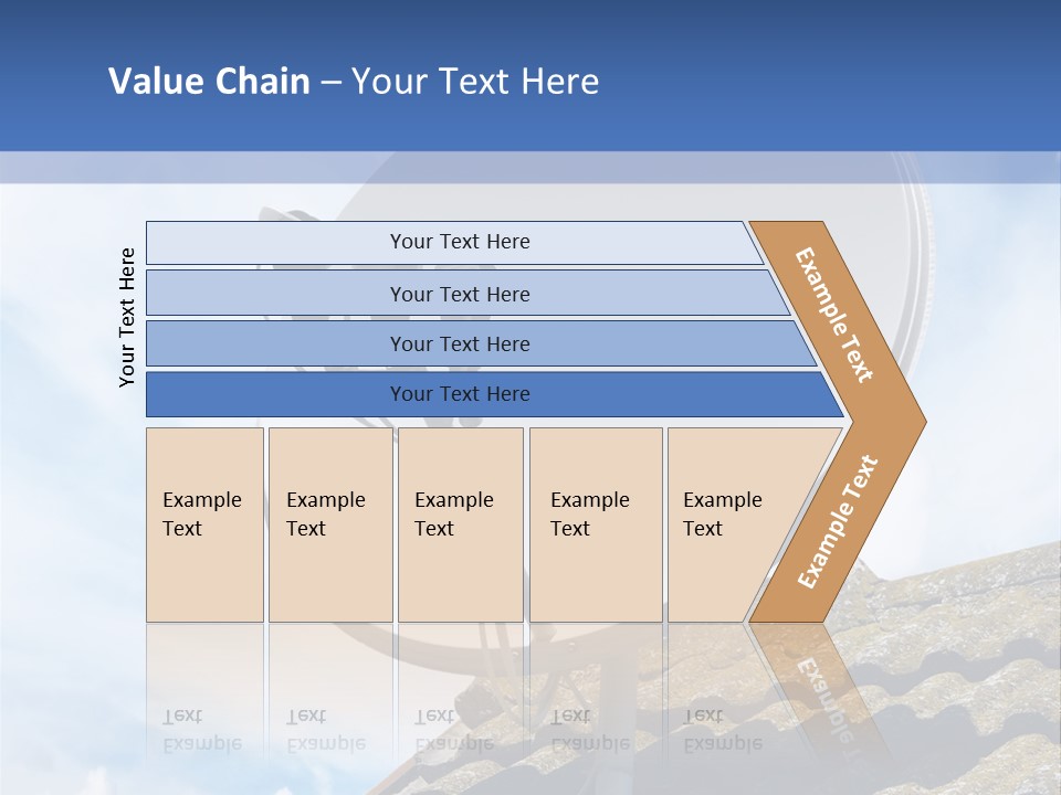 A Satellite Dish Sitting On Top Of A Roof PowerPoint Template