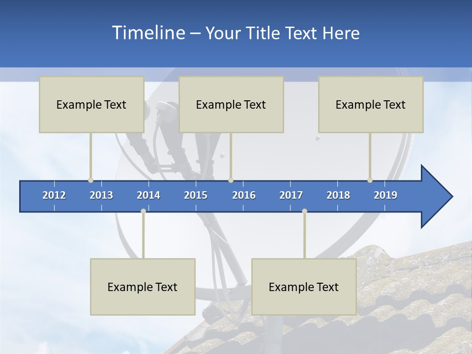 A Satellite Dish Sitting On Top Of A Roof PowerPoint Template