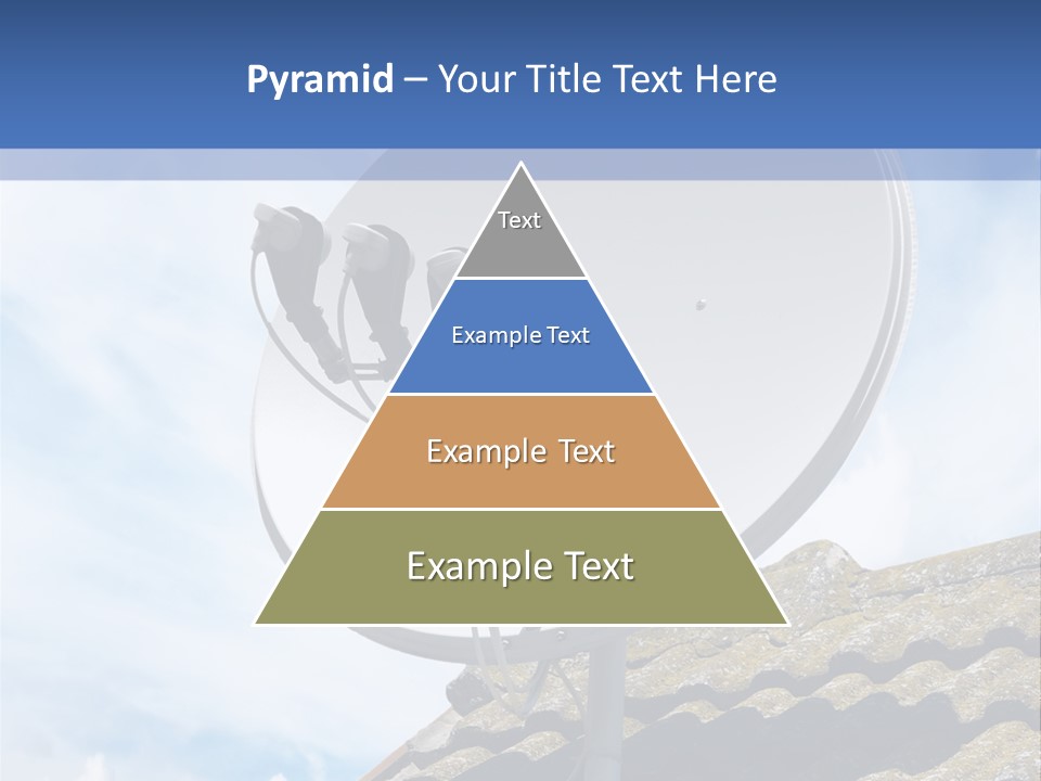 A Satellite Dish Sitting On Top Of A Roof PowerPoint Template