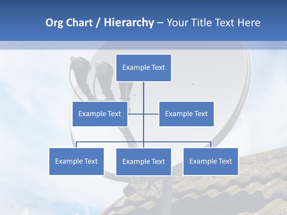 A Satellite Dish Sitting On Top Of A Roof PowerPoint Template