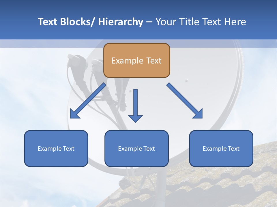 A Satellite Dish Sitting On Top Of A Roof PowerPoint Template