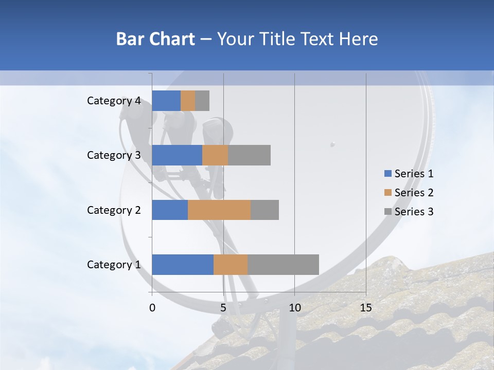 A Satellite Dish Sitting On Top Of A Roof PowerPoint Template