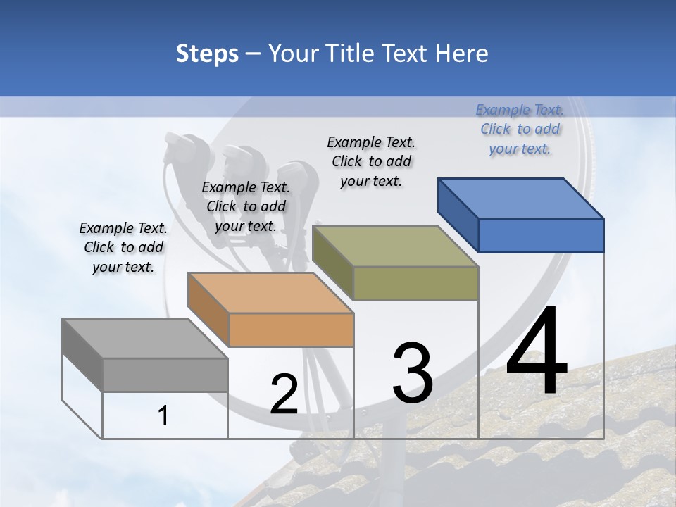 A Satellite Dish Sitting On Top Of A Roof PowerPoint Template