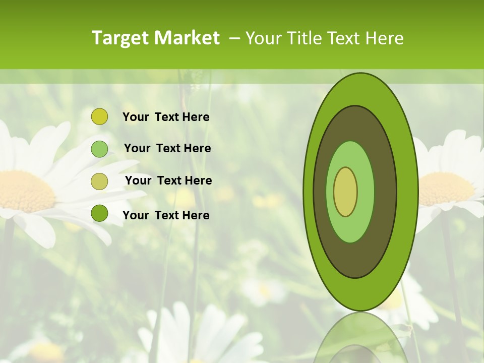 A Field Of Daisies Powerpoint Template PowerPoint Template
