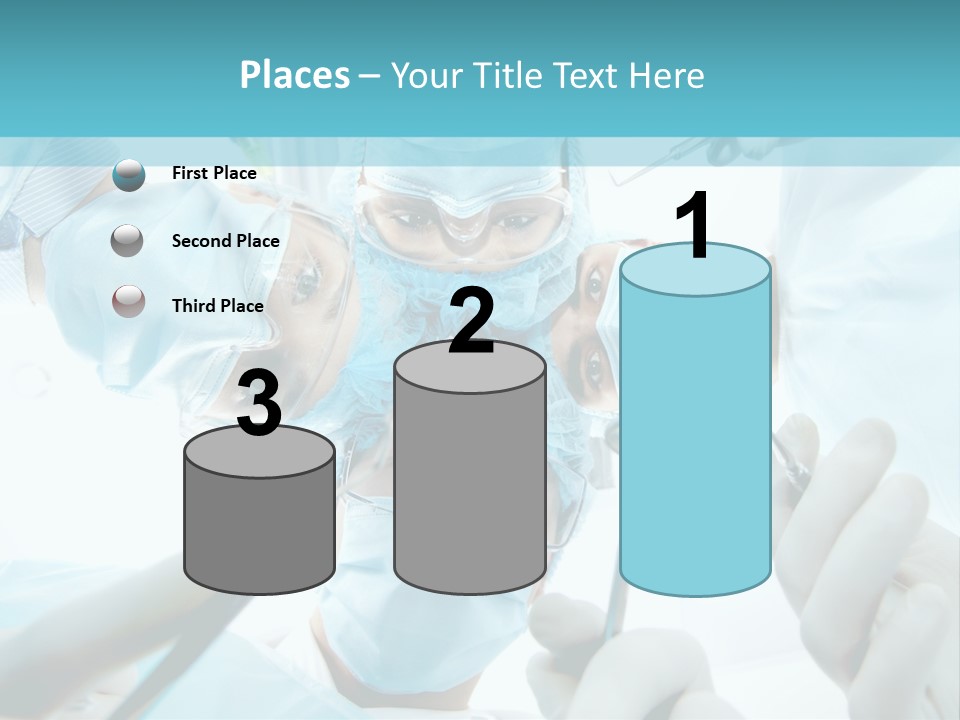 A Group Of Surgeons In A Operating Room PowerPoint Template