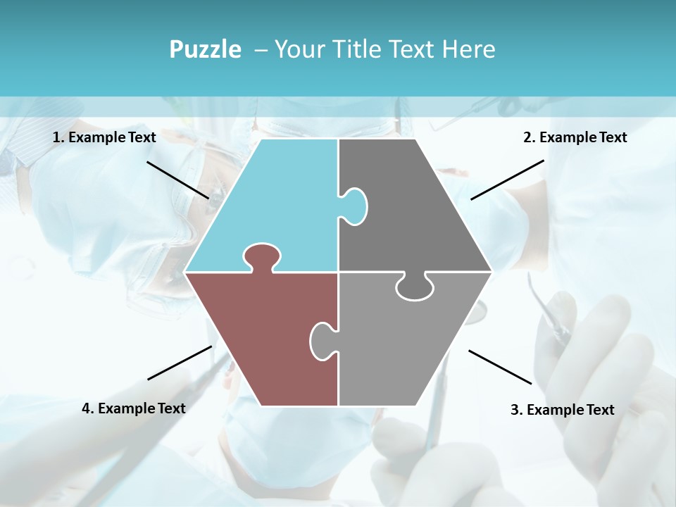 A Group Of Surgeons In A Operating Room PowerPoint Template