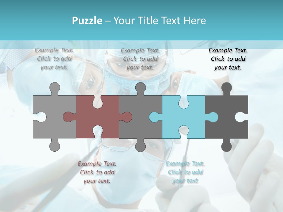 A Group Of Surgeons In A Operating Room PowerPoint Template