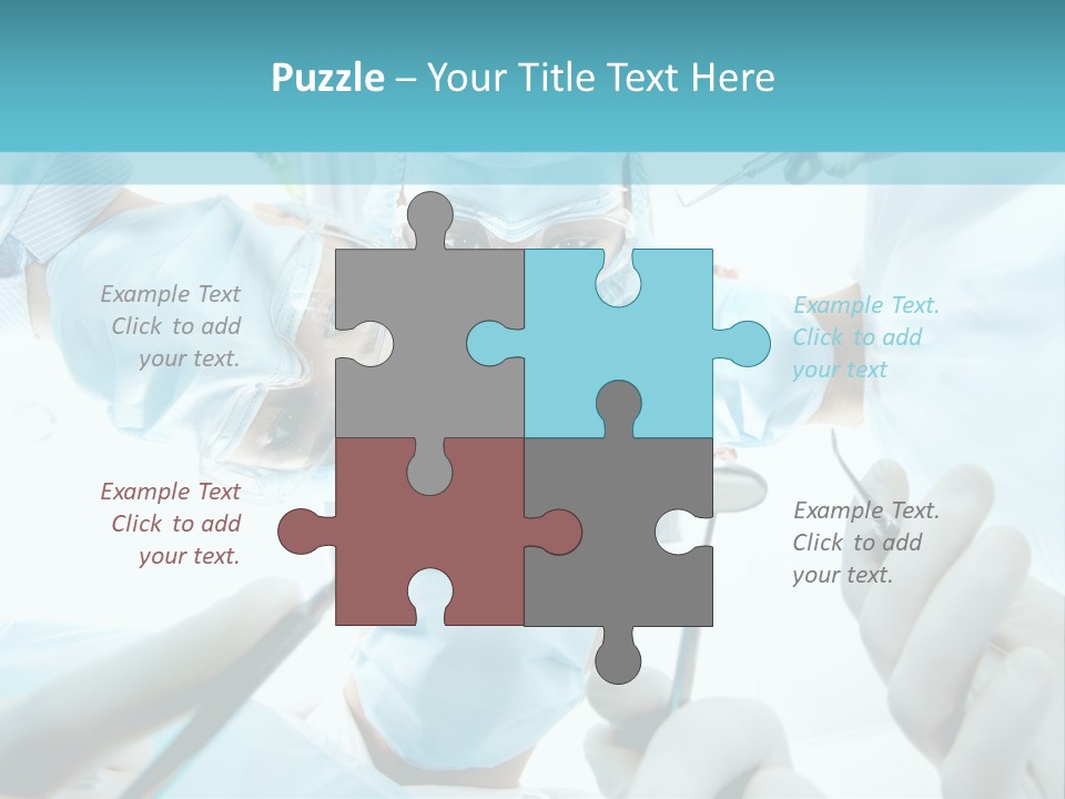 A Group Of Surgeons In A Operating Room PowerPoint Template