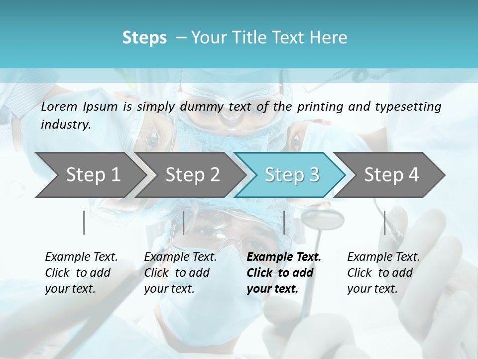 A Group Of Surgeons In A Operating Room PowerPoint Template