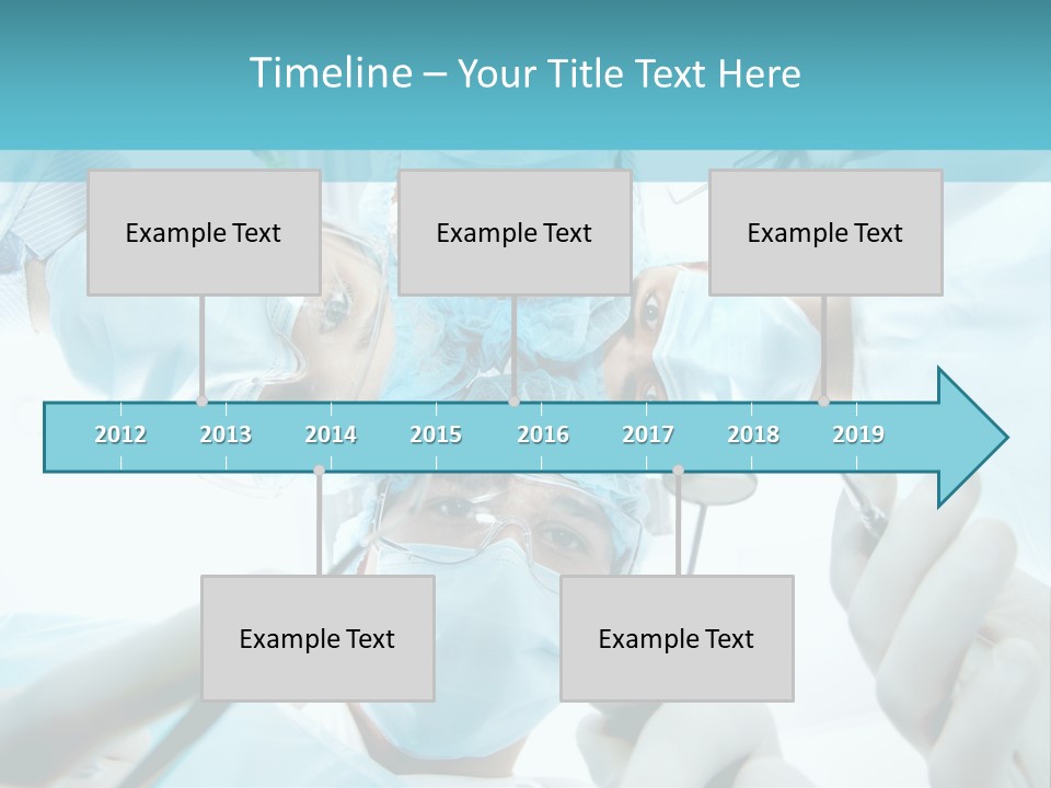 A Group Of Surgeons In A Operating Room PowerPoint Template