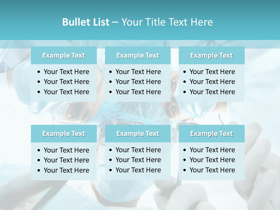 A Group Of Surgeons In A Operating Room PowerPoint Template