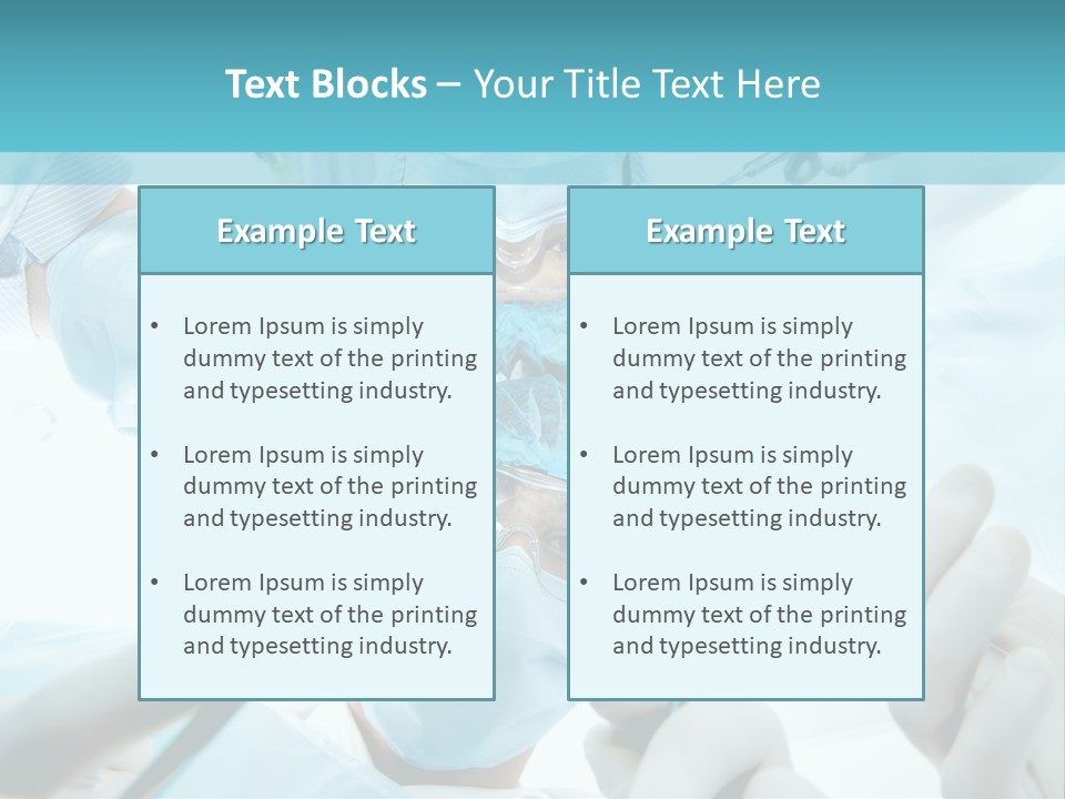 A Group Of Surgeons In A Operating Room PowerPoint Template