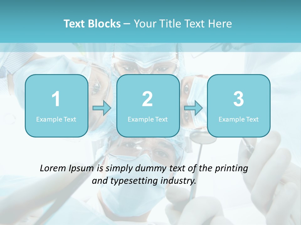 A Group Of Surgeons In A Operating Room PowerPoint Template